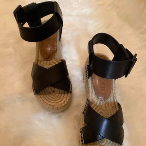 Sole Society Espadrilles- Black
